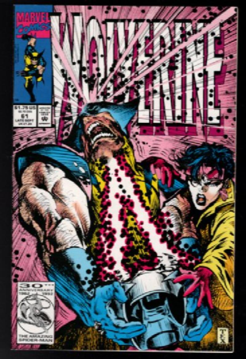 Wolverine #62 vs Sabretooth - Larry Hama Story & Mark Texeira Cover Art